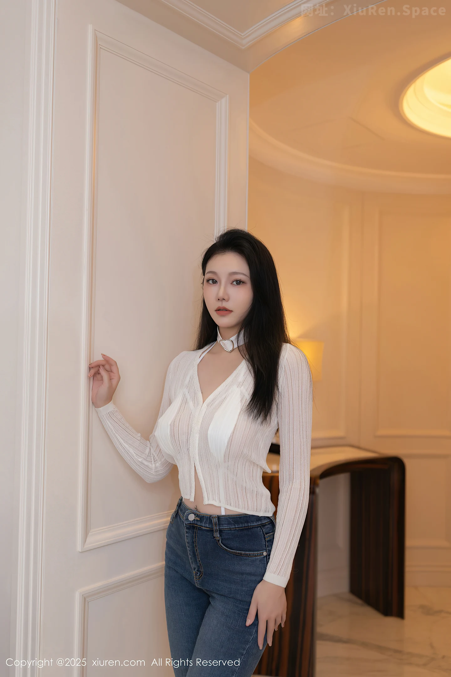 图片[2]-[XiuRen秀人网] VOL.9900 模特安然anran性感白色情趣内衣配白丝袜秀曼妙身姿撩人诱惑写真83P-秀人网官方网站